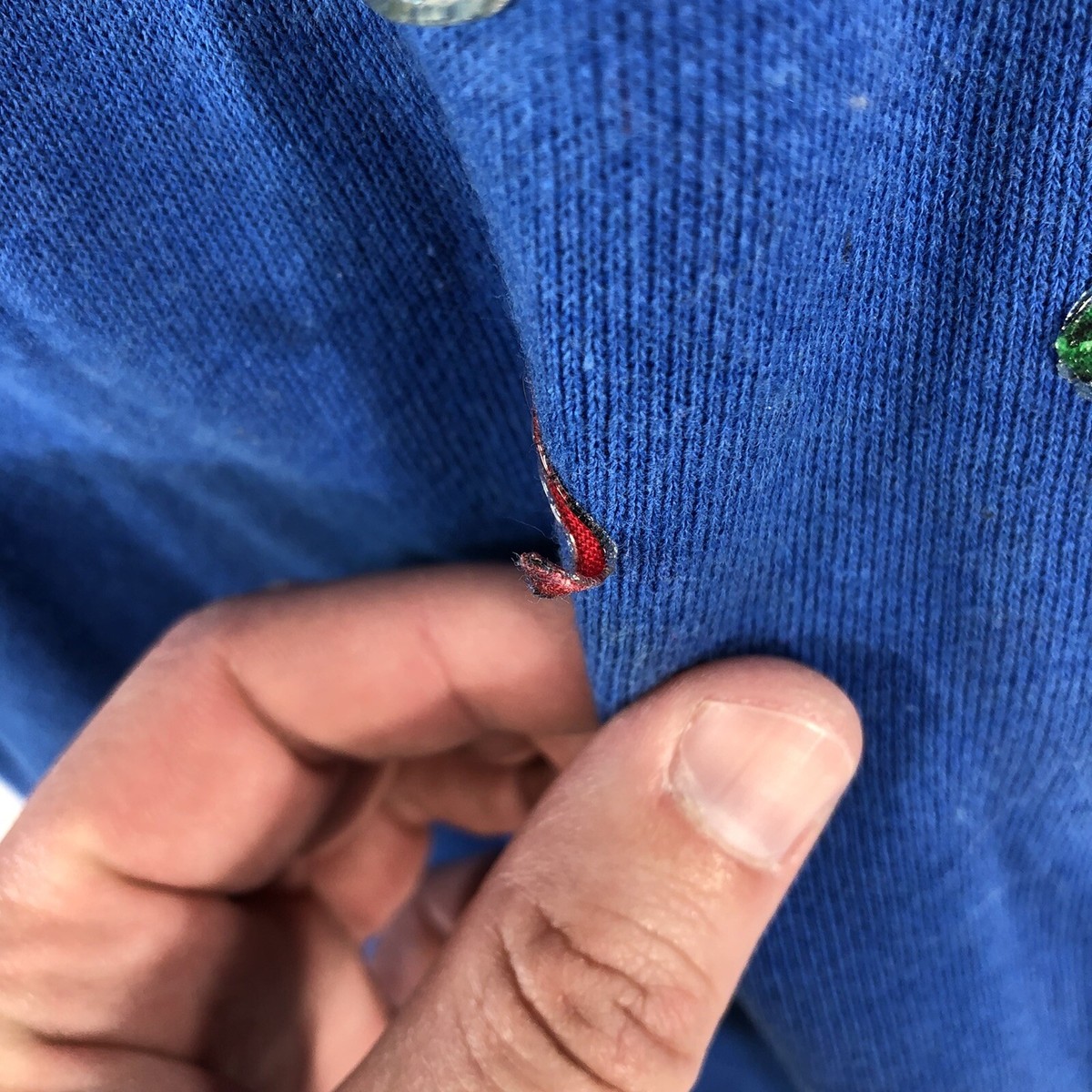 Vintage Golf Sweatshirt Blue USA Made Fruit Of The Loom Size Large