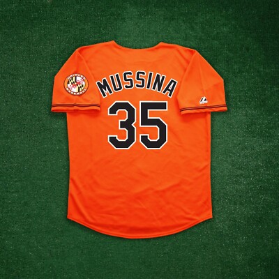 Mike Mussina Baltimore Orioles Men's Alternate Orange Jersey w/ Team Patch