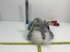 Schnauzer Lifelike Plush By Russ  Gin   Grey/gray With White Beard With Tag