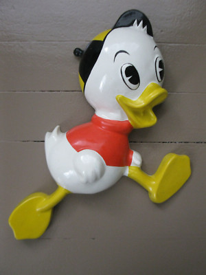 Vintage Huey Duck Disney Wall Hanging WALT DISNEY PRODUCTIONS Made In Germany !