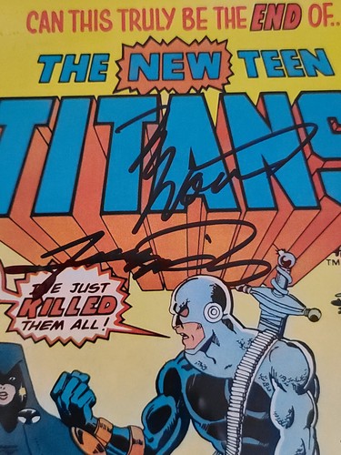 DC Comics 1980 New Teen Titans #2 CGC 7.0 FVF SIGNED George Perez & Marv Wolfman - Picture 2 of 8