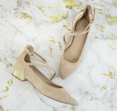aldo ankle strap flats