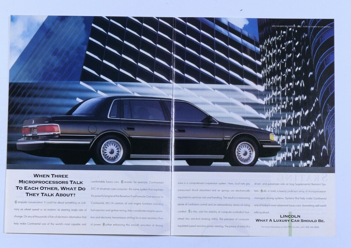 1992 Lincoln Continental Vintage What Luxury Should Be Original