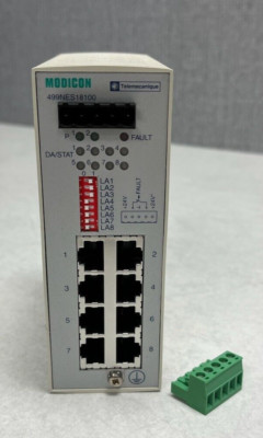 499NES18100 - Schneider, Ethernet TCP/IP Switch ConneXium, 8 Ports