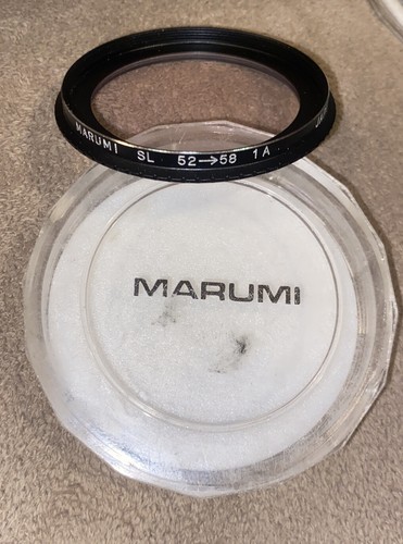 Marumi SL Filter Holder 52mm Lens to 58mm Slip-On w/ 1A Skylight Filter *EX++ - Picture 3 of 4