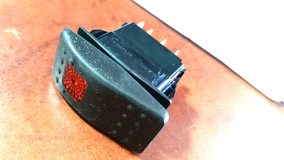 Genuine Onan Cummins 308-1062 Generator Rocker Start Stop Switch amber light