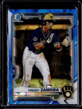 2021 Bowman Chrome Sapphire #BCP-2 Freddy Zamora  Sapphire