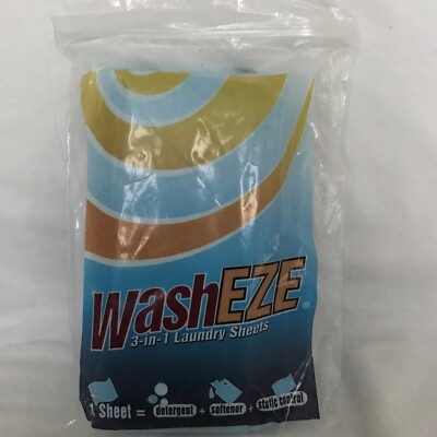WashEZE 3-in-1 Laundry Sheets- 10 sheets- 