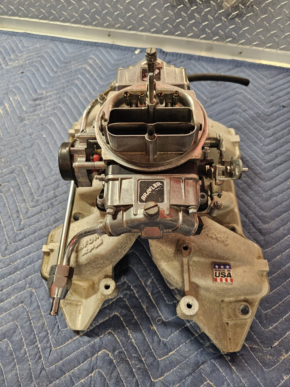 EDELBROCK PERFORMER RPM INTAKE 7193 MOPAR HOLLEY BRAWLER 750 CFM 4bbl