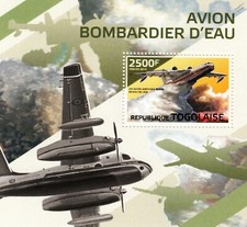 BERIEV BE-200 ALTAIR Fire Fighting Bomber / Firefighting Aircraft Stamp Sheet