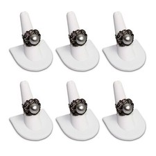 MOOCA 6 Pcs Set Finger Ring Stand Jewelry Display Holder Showcase Ring Displa...