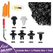 Set Car Body Bumper Rivet Retainer Trim Molding Push Pin Clip Assortments Fit B