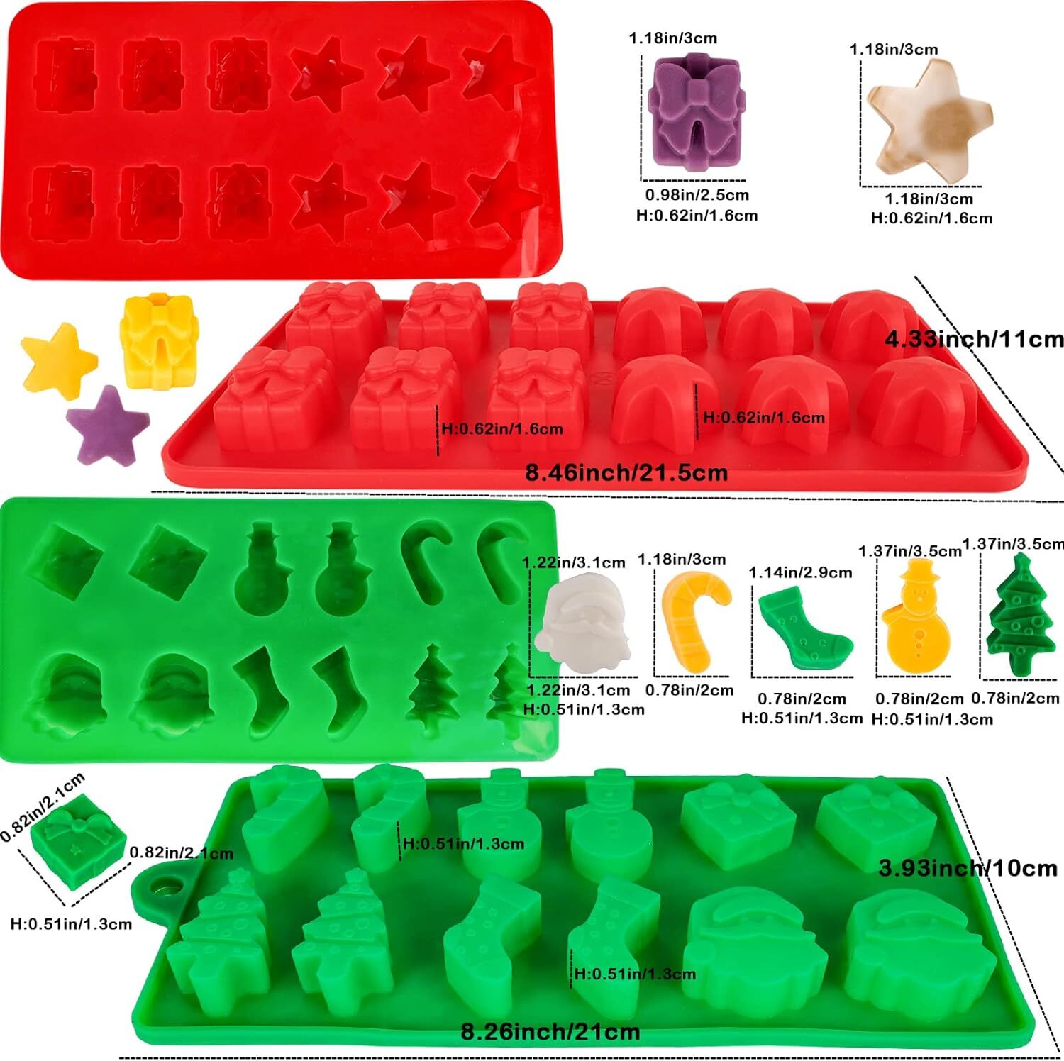 Christmas Silicone Molds Christmas Chocolate Mold Candy Molds for Baking Sweet eBay