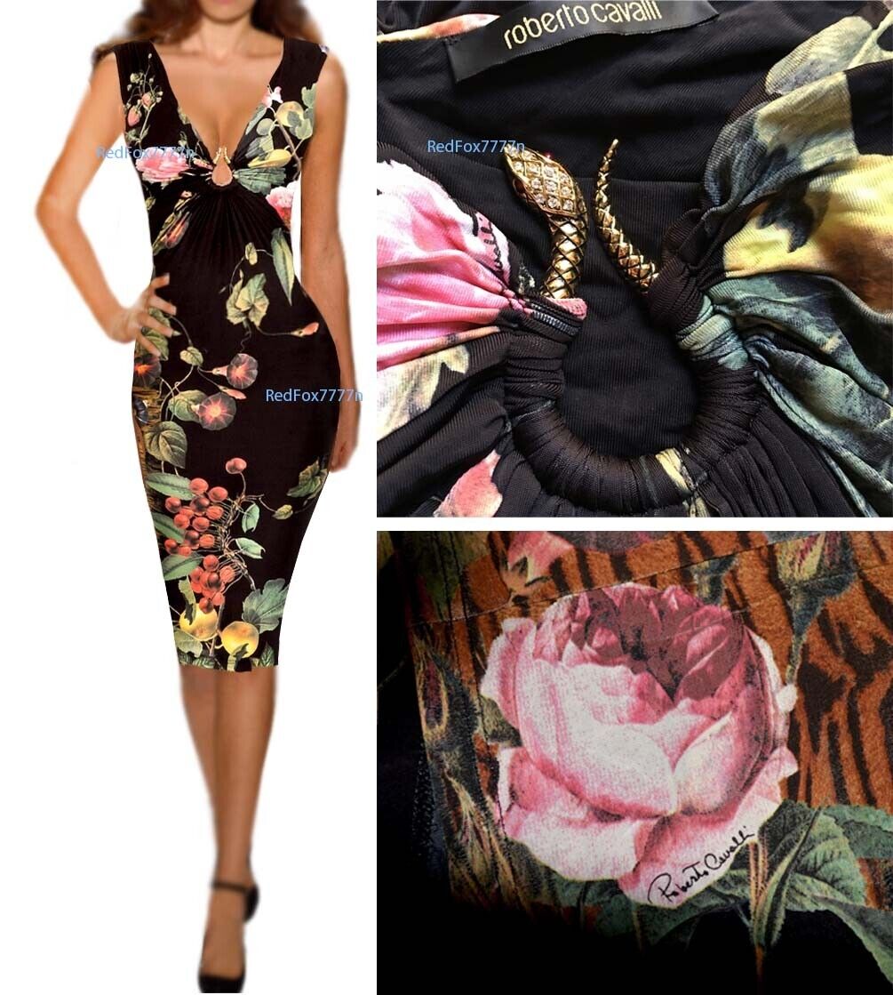 SALE! VINTAGE! ROBERTO CAVALLI ITALY silk dress IT size S 40 SALE! VINTAGE! ROBERTO CAVALLI ITALY silk dress IT size S 40