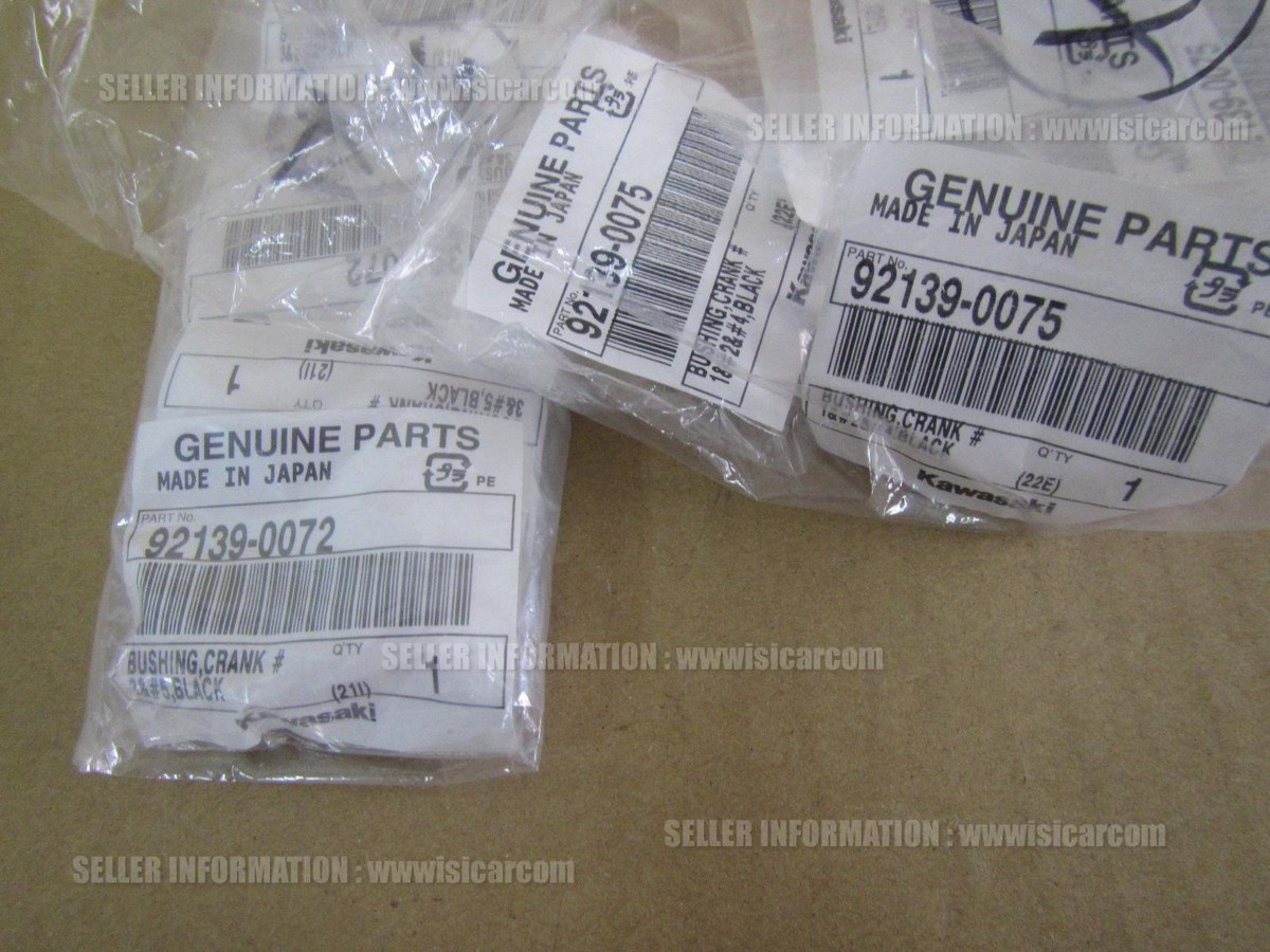 グンジ KAWASAKI ZX-6R NINJA 05-2006 CRANKSHAFT BUSHING SET BLACK 92139