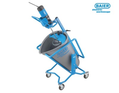 Baier Mobile Mischstation GIANT 120 inkl. Transportgestell,Kübel,Rührwerk,Quirl