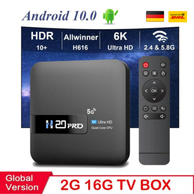 Neue Smart TV- TVH20PRO TV Box WiFi6 Android 10 6K 4K 3D Media Player Box 2GB