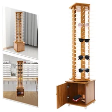 90 Pair Sunglasses Rack Display Stand Case Floor Sunglasses Display Rack 5-Sided