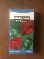 CASSETTE VIDEO VHS PUBLICITAIRE PHILISHAVE HAIR TRIMMERS philips NEUF SOUS FILM