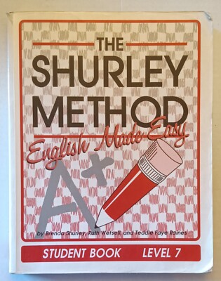 The Shurley Method Level 7 Student Book Homeschool English Made Easy Curriculum 