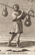 PUMPKIN DRUM - Bonanni percussion instruments - Westerhout - copperplate 1716