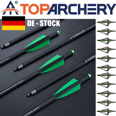 12pcs 16 Zoll Carbon Bolzen Carbon Pfeile OD8.8mm / 100grain Jagd Pfeilspitzen