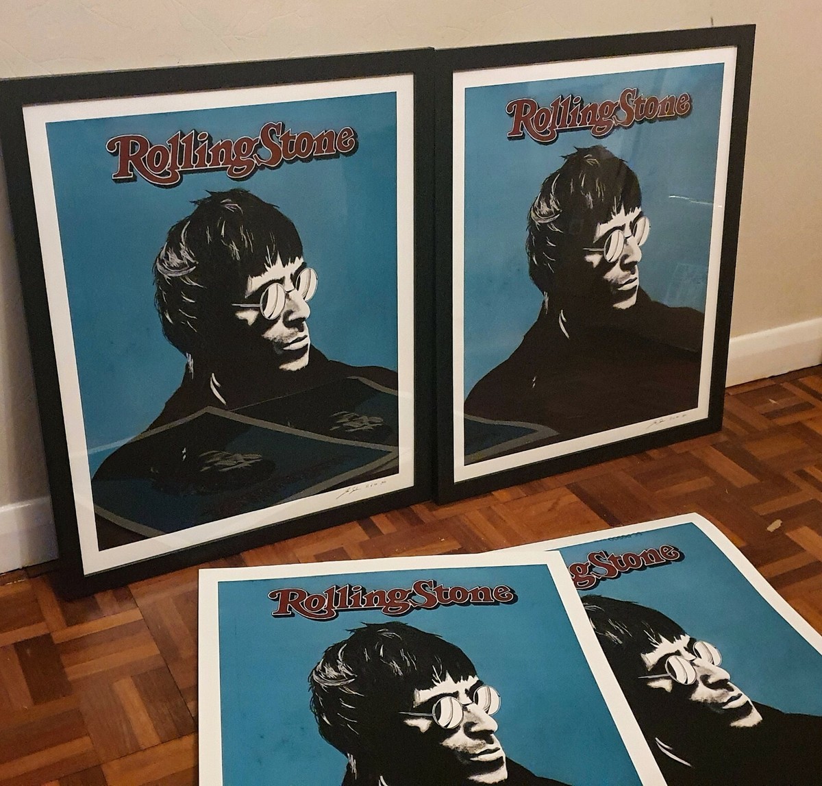 oasis & Noel Gallagher ポスター 4枚セット noel gallagher oasis britpop music band Art Print by music