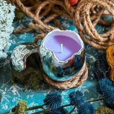 Wizarding Trunk Harry Potter Magical Creatures Silver Occamy Egg Candle +lid NIB