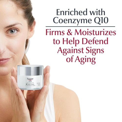 EUCERIN Q10 Revitalisieren Tagescreme Coenzym für alle Haut 1,7 Oz Glas NEU BOX - Bild 8 von 10