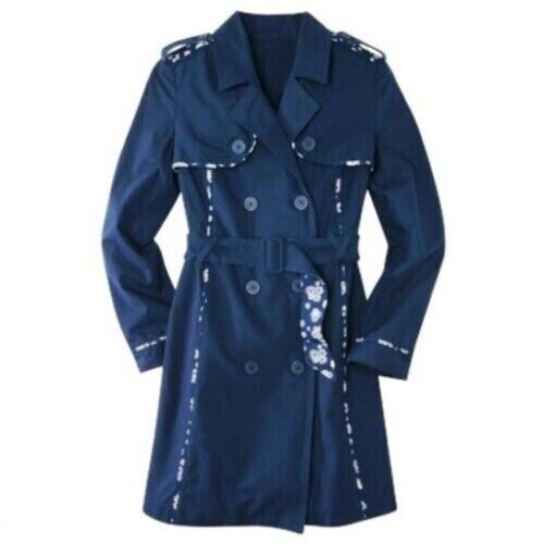 JASON WU for Target Trench Coat Size Small Navy Blue NWT - Afbeelding 1 van 4