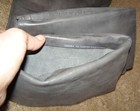 EUC Over the Knee Calvin Klein sz 9 Gray Leather Boots Pull On Cuffed Knee high — photo 10