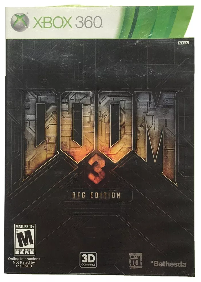 Jogo doom 3 bfg edition xbox 360 bethesda softworks