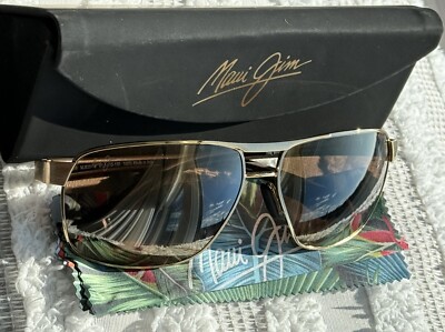 Maui Jim the Bird MJ 835 16 Gold Metal Aviator + HCL Bronze