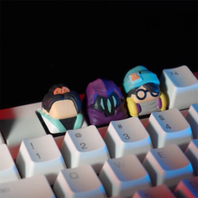 VALORANT Keycap Omen Sage Killjoy Figure Mechanical Keyboard K/O Neon Accessory