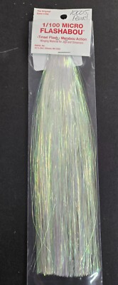 1/100 Micro Flashabou   #10005  ''  Pearl  ''     FLY TYING FLASH