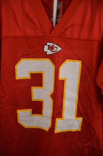 Reebok Kansas City Chiefs Jersey #31 Priest Holmes Youth Large 14-16 Red Kids - Picture 2 of 9
