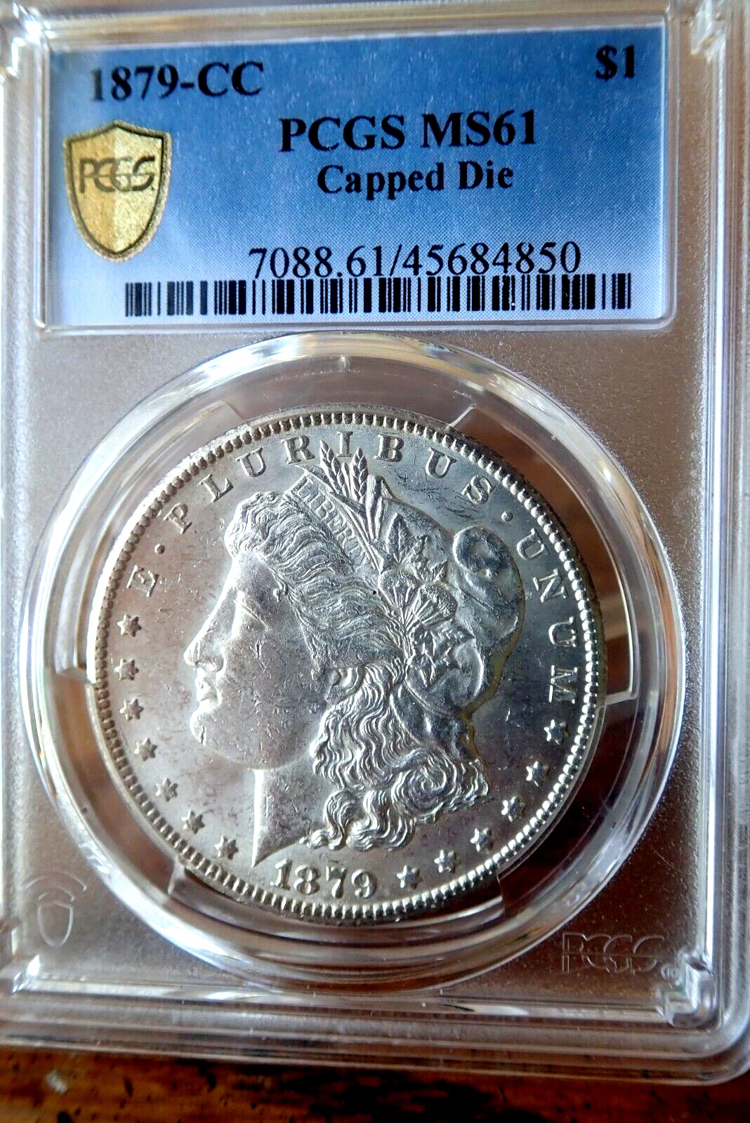 1879 CC Capped-Die Morgan Dollar PCGS MS61
