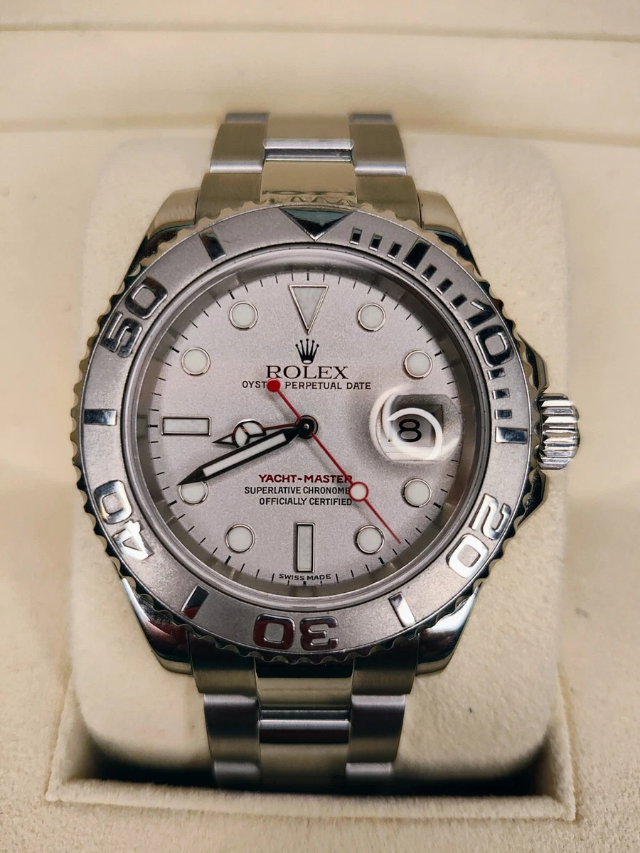 rolex yacht master red second hand