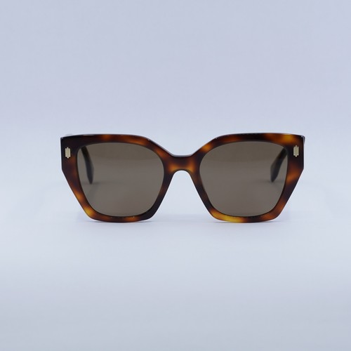 Fendi FE40070I 53H Shiny Havana/Brown Polarized 54-20-145 Sunglasses New Auth... - Picture 2 of 6