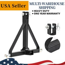 3 Point 3 Pt Trailer Hitch Tow Drawbar Adapter 2'' Receiver for Category 1 Cat 1