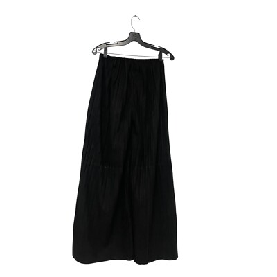 U23585 with tags Massimo Dutti Womens Pleated Suede Leather Trousers Pan G2U