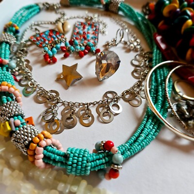 Vintage Schmuck Konvolut zum Tragen Umdrehen oder Restaurieren - lbb0183