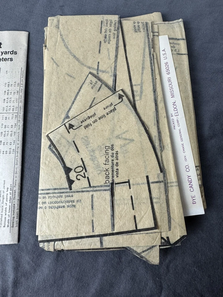 Vtg 1970s Simplicity 6803 Pant Suit Blazer Misses Sewing Pattern Sz 14 Cut - Image 3 of 3