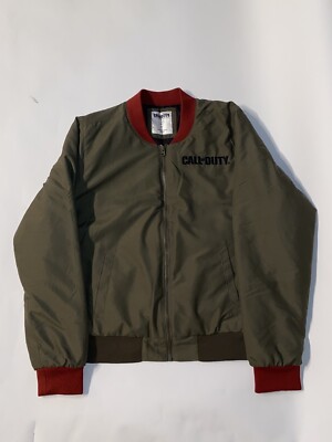 COD Infinite Warfare Know your Enemy Mens Sz Medium Varsity Bomber Flight Jacket
