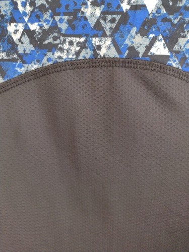 Exertek Activewear Jacket Woman's Size Large Geo Blue Full Zip Light Weight Top - Picture 7 of 10