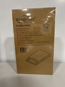 WeighMax W-2809-65BLK-NEW SEALED