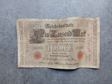 Reichsbanknote 1000 Mark 1910 6-stellige Nr. 533944 D Gebraucht