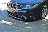 Maxton Design Frontlippe Passend FüR Saab 9-3 Turbo X Schwarz Hochglanz