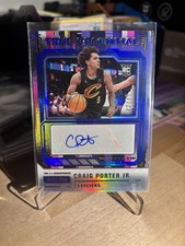 2023-24 Recon True Potential Signatures Blue /75 Craig Porter Jr Rookie Auto RC