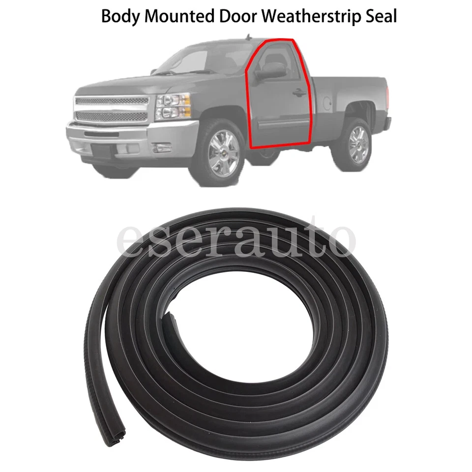 LH or RH Side Front Door Weatherstrip Seal for 07-14 Chevy Silverado GMC Sierra - Изображение 2 из 4